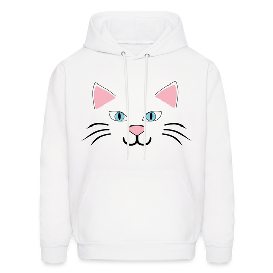 Catface Men's Hoodie - white