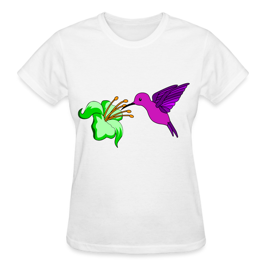 Hummingbird Ladies T-Shirt - white