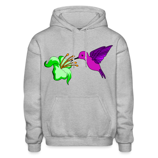 Hummingbird Adult Hoodie - heather gray