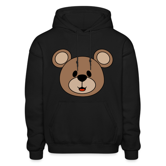 Bear Adult Hoodie - black