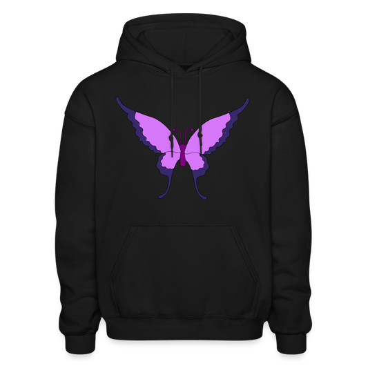 Butterfly Adult Hoodie - black