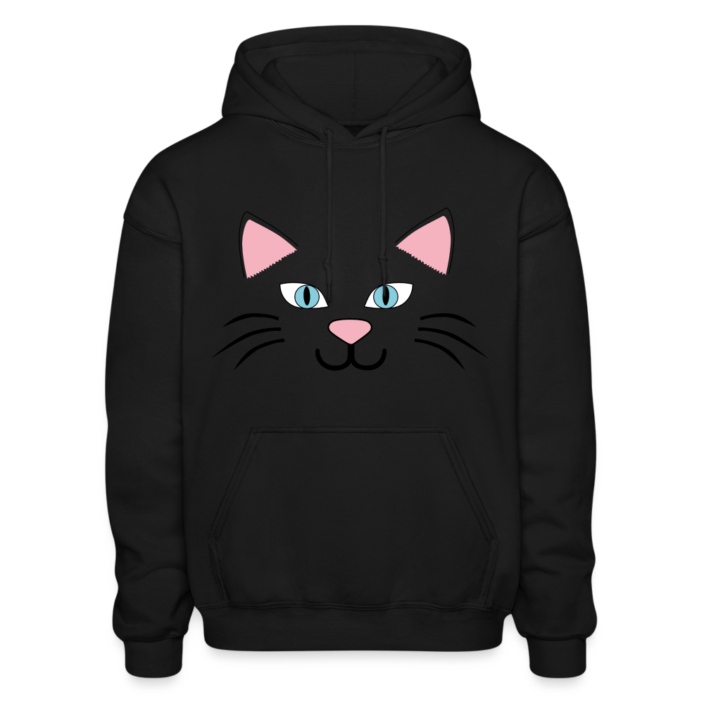 Catface Heavy Blend Adult Hoodie - black