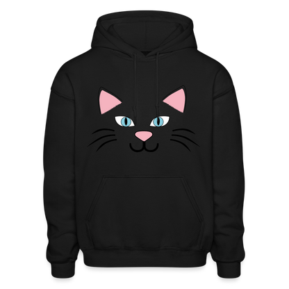 Catface Heavy Blend Adult Hoodie - black