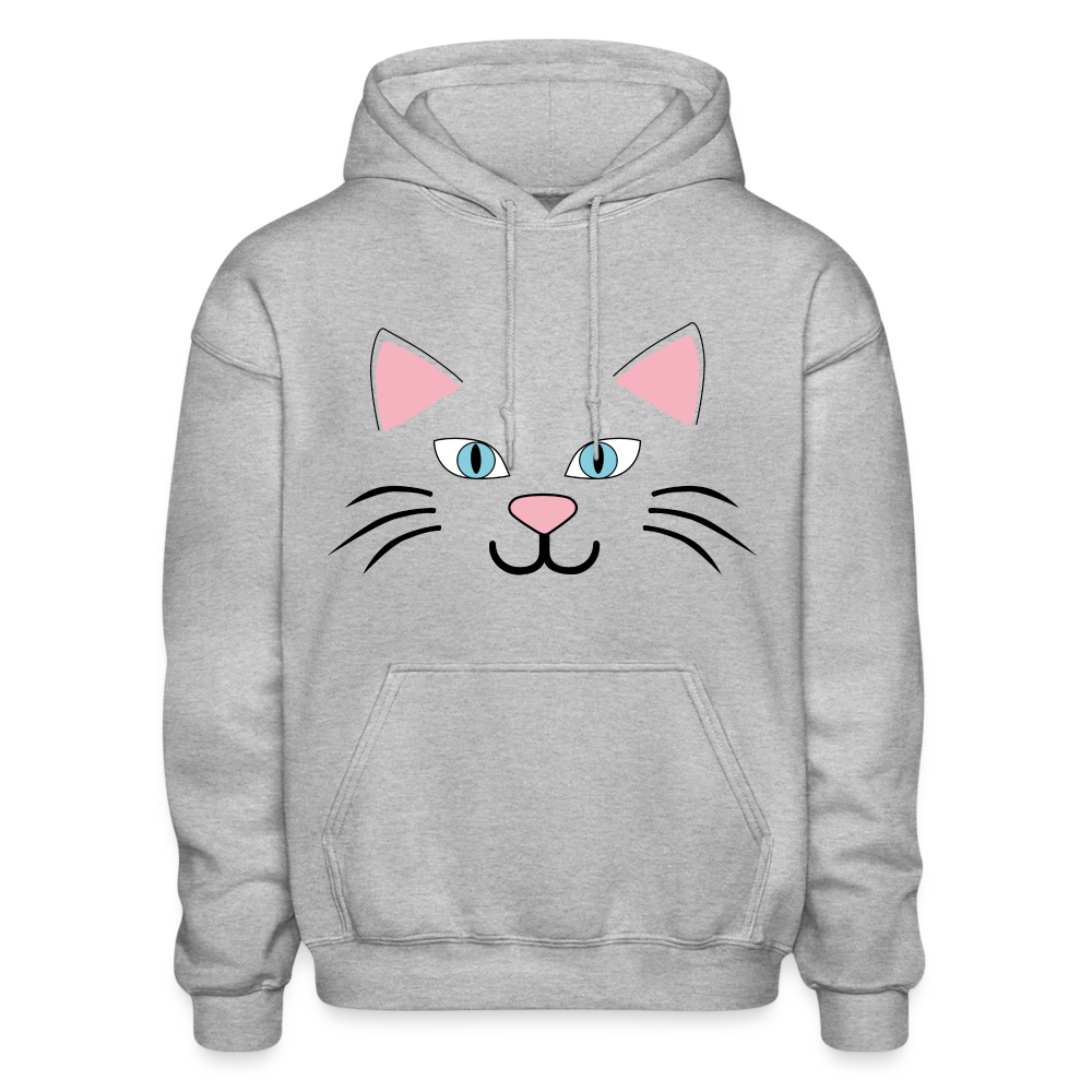 Catface Heavy Blend Adult Hoodie - heather gray