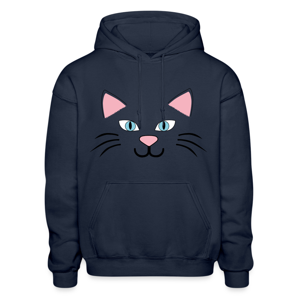 Catface Heavy Blend Adult Hoodie - navy